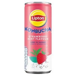 Lipton Kombucha Φράουλα με Ανθρακικό σε Κουτί 250ml